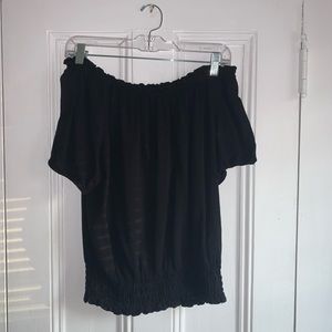 Michael Kors off the shoulder shirt.